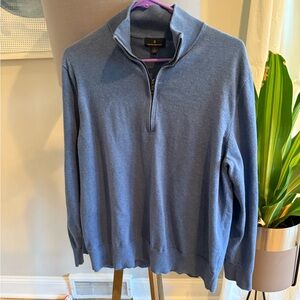 Men’s Brooks Brothers 1/4 Sweater PLEASE SEE MEASUREMENTS AND DESCRIPTION